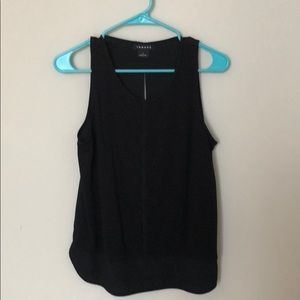 Sleeveless black shell